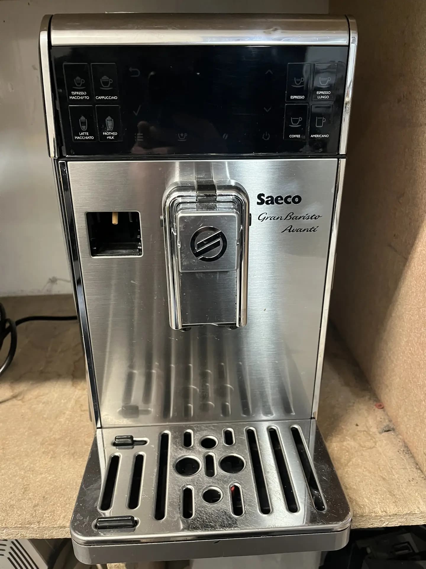 Кофемашина Saeco Gran Baristo Avanti на диагностике у мастера